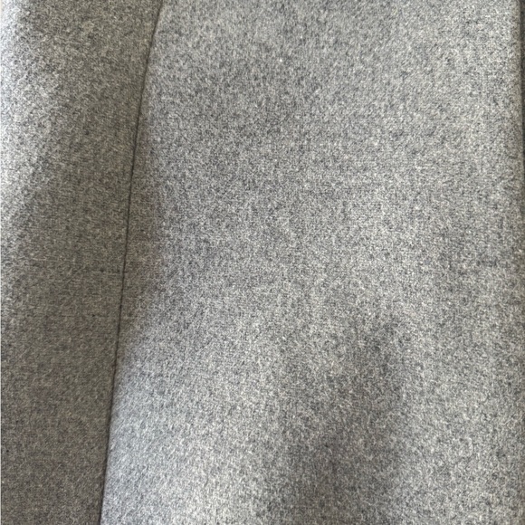 Zara Gray Trench Coat Wool Blend - Picture 6 of 7